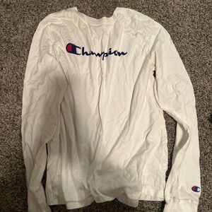 Champion White Long Sleeve Shirt